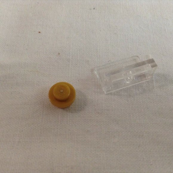 45 Authentic Transparent & Gold Lego Pieces Bricks - Picture 7 of 12